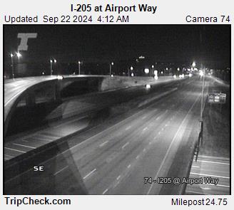 WSDOT - I-205 at Airport Way - North Portland Oregon Cameras