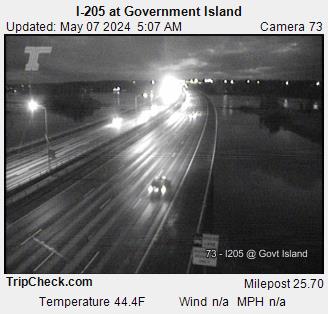 I-205 at Government Island