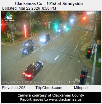 Clackamas Co - 101st at Sunnyside live webcam