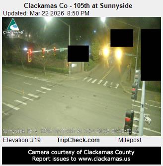 Clackamas Co - 105th at Sunnyside live webcam