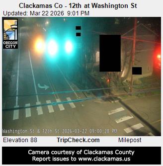 Clackamas Co - 12th at Washington St live webcam