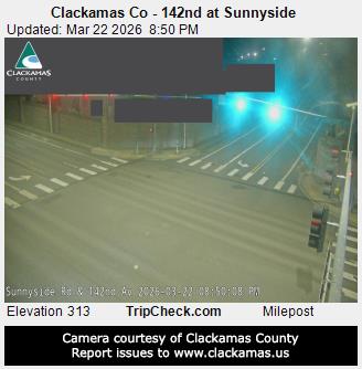 Clackamas Co - 142nd at Sunnyside live webcam