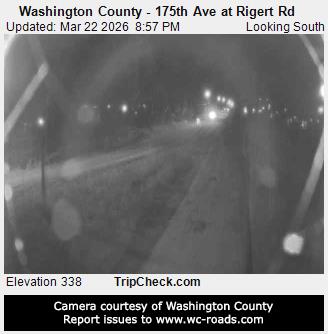 Washington County - 175th Ave at Rigert Rd live webcam
