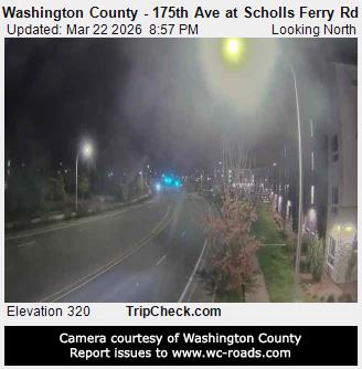 Washington County - 175th Ave at Scholls Ferry Rd live webcam