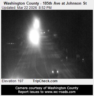 Washington County - 185th Ave at Johnson St live webcam