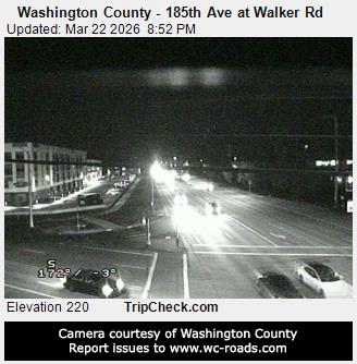 Washington County - 185th Ave at Walker Rd live webcam