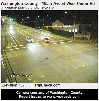 Washington County - 185th Ave at West Union Rd live webcam