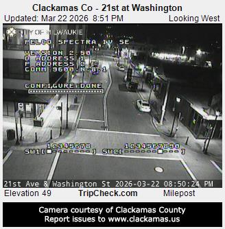 Clackamas Co - 21st at Washington live webcam