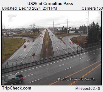 Traffic Cam US 26 at Cornelius Pass