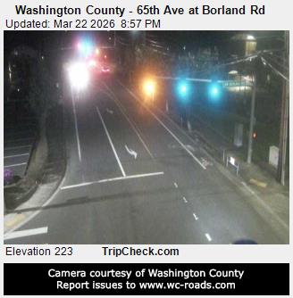 Washington County - 65th Ave at Borland Rd live webcam