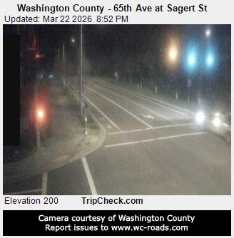Washington County - 65th Ave at Sagert St live webcam
