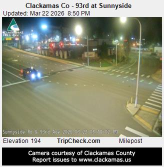 Clackamas Co - 93rd at Sunnyside live webcam