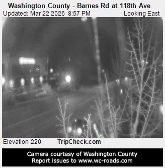 Washington County - Barnes Rd at 118th Ave live webcam