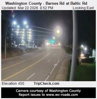Washington County - Barnes Rd at Baltic Rd live webcam