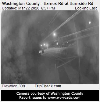 Washington County - Barnes Rd at Burnside Rd live webcam