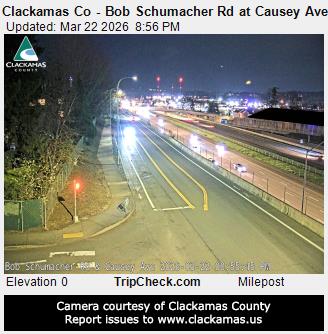Clackamas Co - Bob Schumacher Rd at Causey Ave live webcam