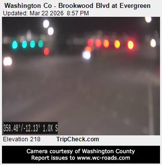 Washington Co - Brookwood Blvd at Evergreen live webcam