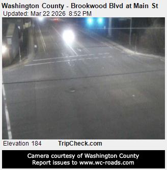 Washington County - Brookwood Blvd at Main St live webcam