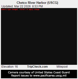 Chetco River Harbor (USCG) live webcam