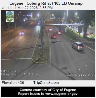 Eugene - Coburg Rd at I-105 EB Onramp live webcam