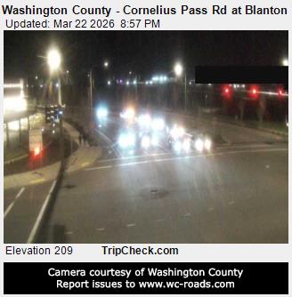 Washington County - Cornelius Pass Rd at Blanton St live webcam