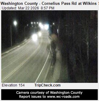 Washington County - Cornelius Pass Rd at Wilkins St live webcam