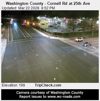 Washington County - Cornell Rd at 25th Ave live webcam