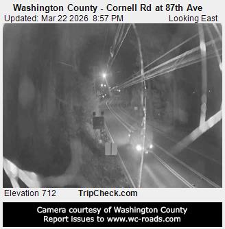Washington County - Cornell Rd at 87th Ave live webcam