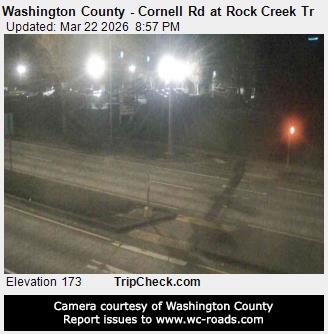 Washington County - Cornell Rd at Rock Creek Tr live webcam