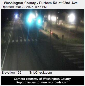 Washington County - Durham Rd at 92nd Ave live webcam