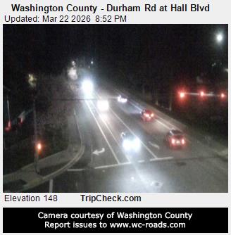 Washington County - Durham Rd at Hall Blvd live webcam