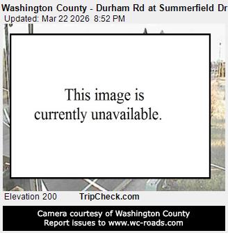 Washington County - Durham Rd at Summerfield Dr live webcam