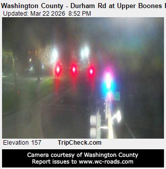 Washington County - Durham Rd at Upper Boones Ferry Rd live webcam