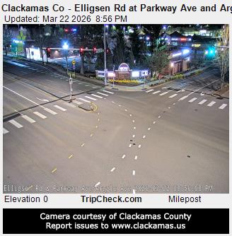 Clackamas Co - Elligsen Rd at Parkway Ave and Argyle Ave live webcam