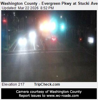 Washington County - Evergreen Pkwy at Stucki Ave live webcam