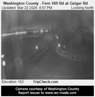 Washington County - Fern Hill Rd at Geiger Rd live webcam