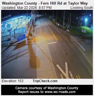 Washington County - Fern Hill Rd at Taylor Way live webcam