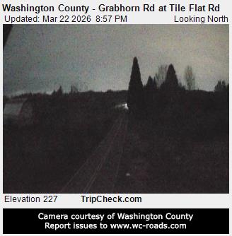 Washington County - Grabhorn Rd at Tile Flat Rd live webcam