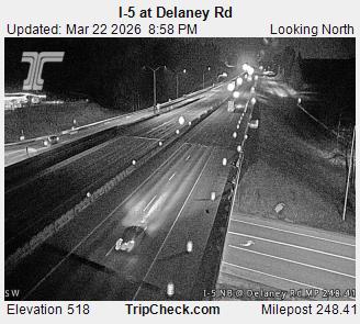 I-5 at Delaney Rd live webcam