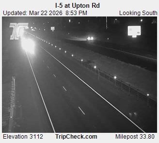 I-5 at Upton Rd live webcam