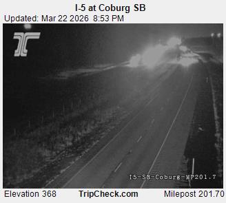 I-5 at Coburg SB live webcam