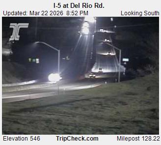 I-5 at Del Rio Rd. live webcam