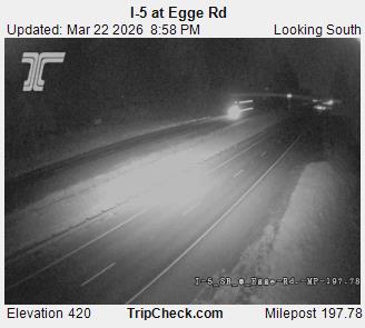 I-5 at Egge Rd live webcam