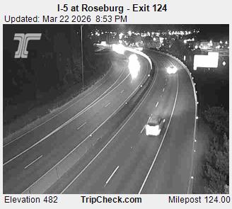 I-5 at Roseburg - Exit 124 live webcam