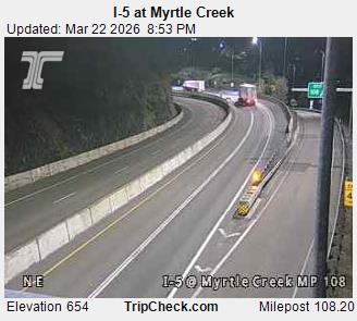 I-5 at Myrtle Creek live webcam