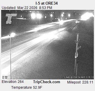 I-5 at ORE34 live webcam