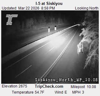 I-5 at Siskiyou live webcam