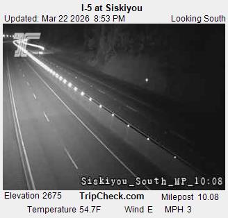 I-5 at Siskiyou live webcam
