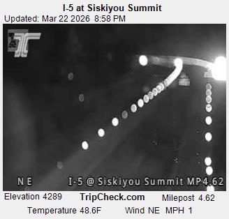 I-5 at Siskiyou Summit live webcam
