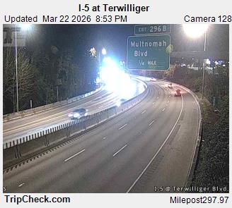 I-5 at Terwilliger live webcam